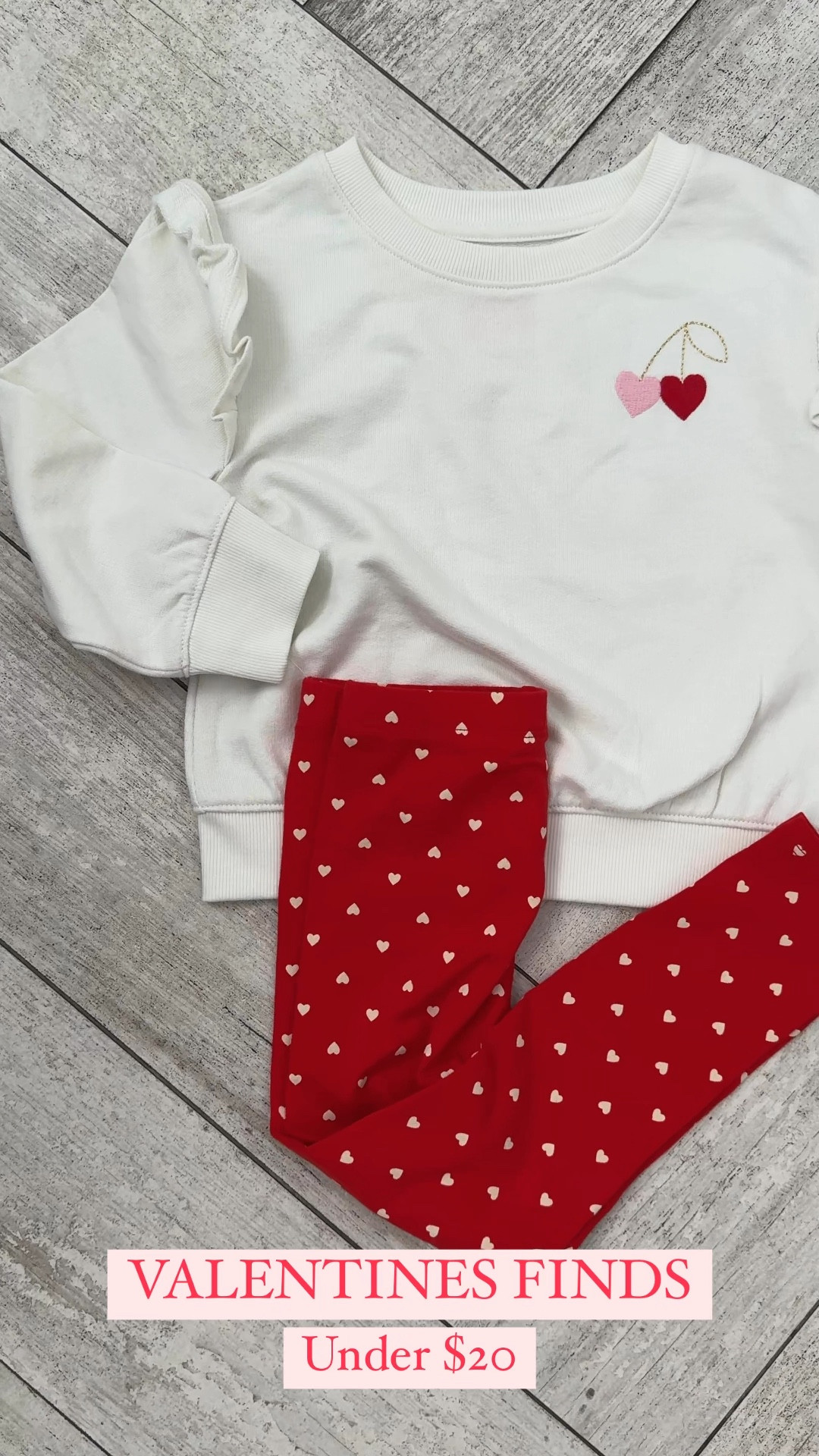The cutest valentines outfit finds for your girls under $20.

#ValentineOutfits #Girls #ToddlerGirls #ValentineLeggings #ValentineSweatshirts 

#LTKKids #LTKWatchNow #LTKSeasonal