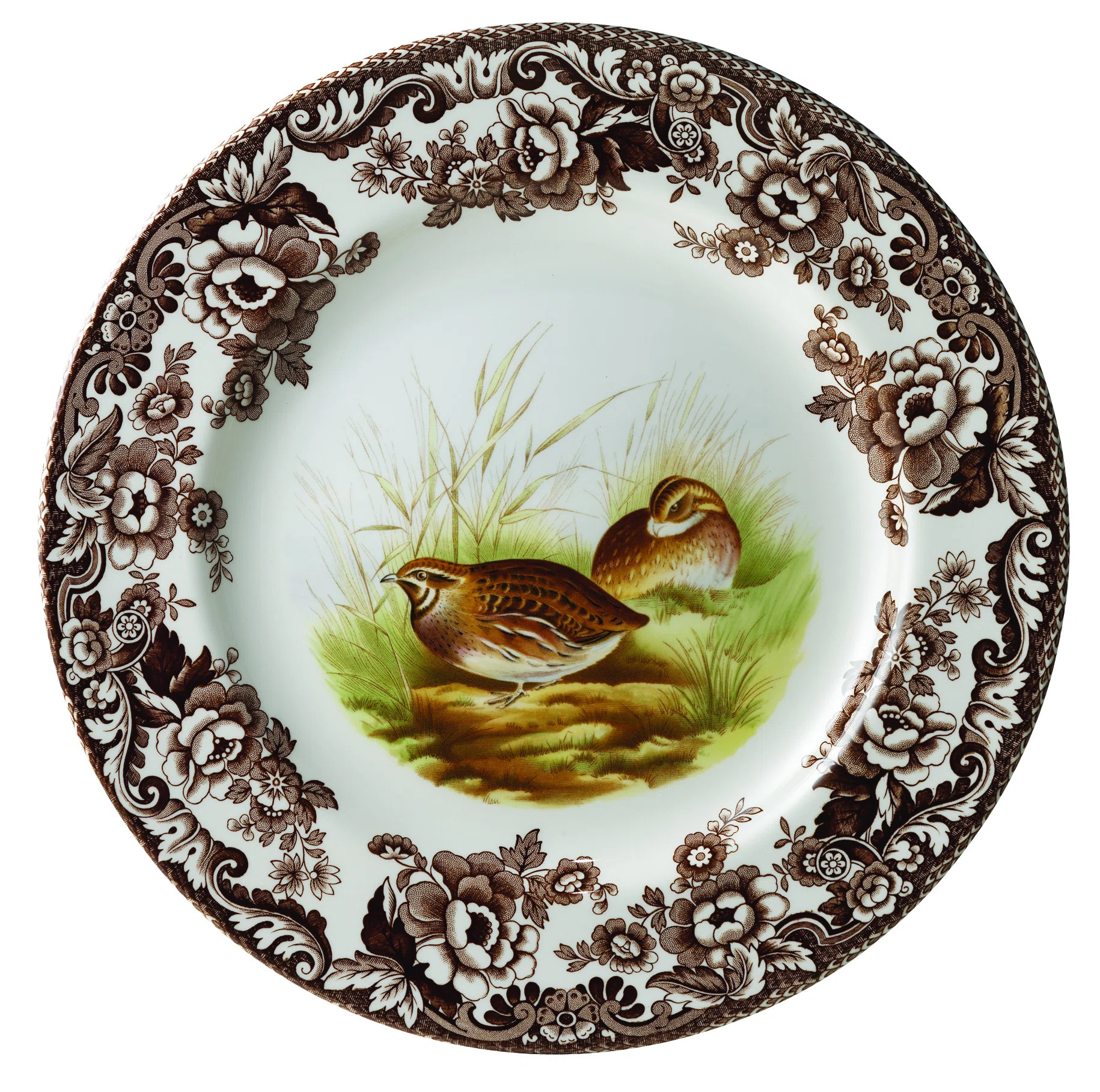 Spode Woodland Dinner Plate 10.5" Quail | Wayfair North America