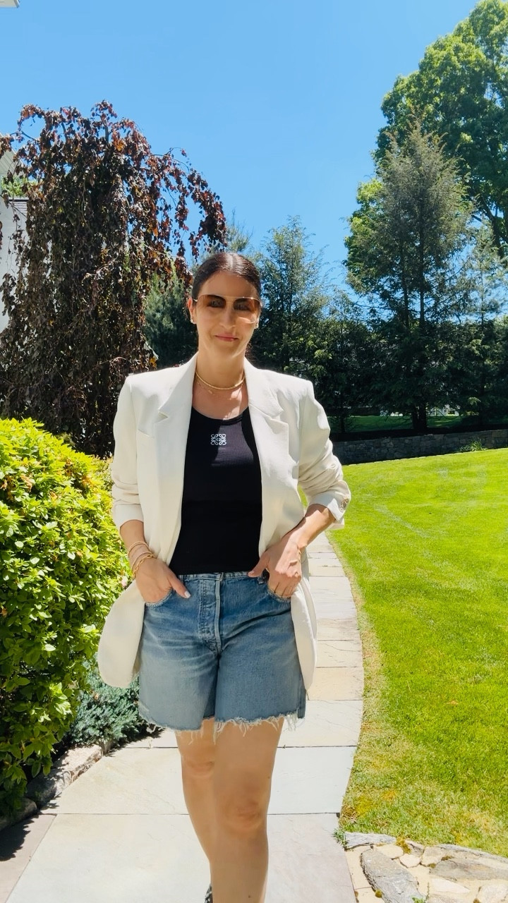 Blazers and denim baggy shorts is my summer go to. 

#LTKSeasonal #LTKTravel #LTKStyleTip