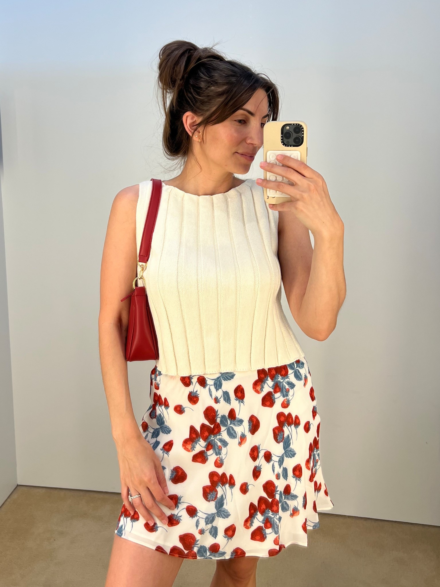 Strawberry skirt in a small and top in a medium! 

#LTKSummerEdit