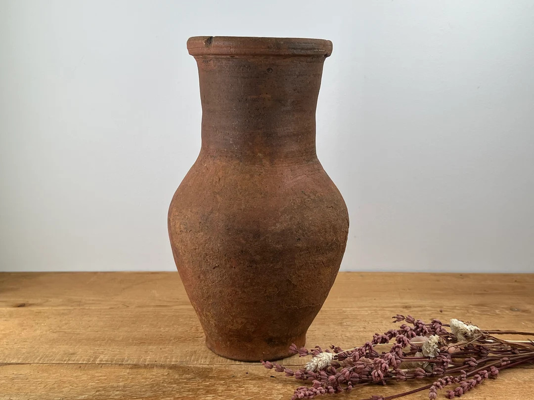 Ancient clay pot, Antique clay vessel, Rustic ceramic bowl, Pottery jug, Primitive rustic earthen... | Etsy (US)