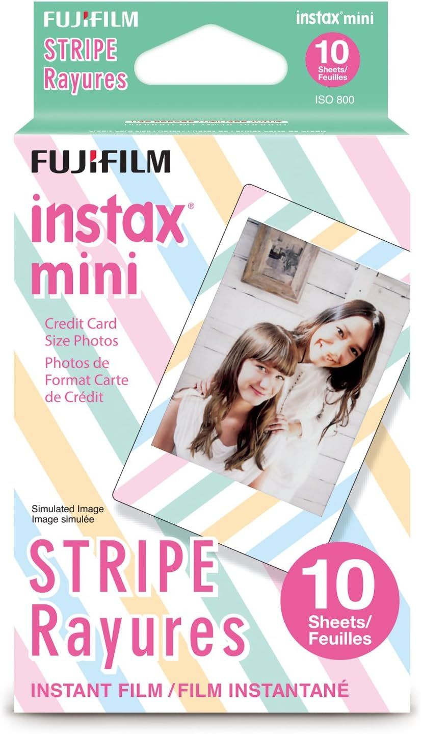 Fujifilm Instax Mini Stripe Film - 10 Exposures | Amazon (US)