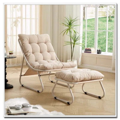 Patio Outdoor Lounge Chair with Ottoman | Wayfair North America