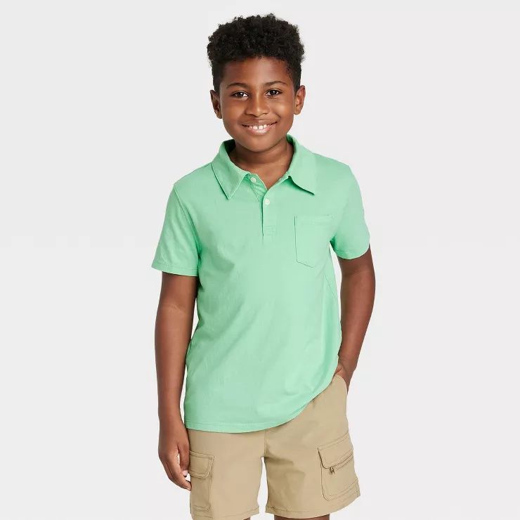 Boys' Short Sleeve Polo Shirt - Cat & Jack™ | Target