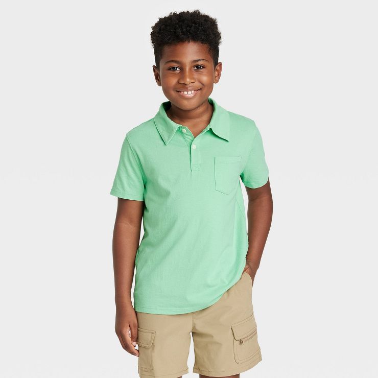 Boys' Short Sleeve Polo Shirt - Cat & Jack™ | Target