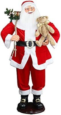 CHENGMON 59" Inch Christmas Life Size Animated Rock Singing and Dancing Santa Claus Collapsible D... | Amazon (US)