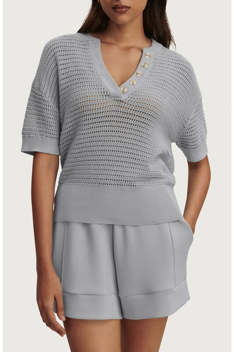Callie Sheer Knit Cotton Top (Women) | Nordstrom | Nordstrom