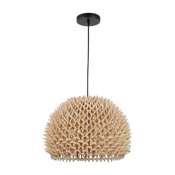 Golconda 1 - Light Natural Unique/Statement Pendant | Wayfair North America