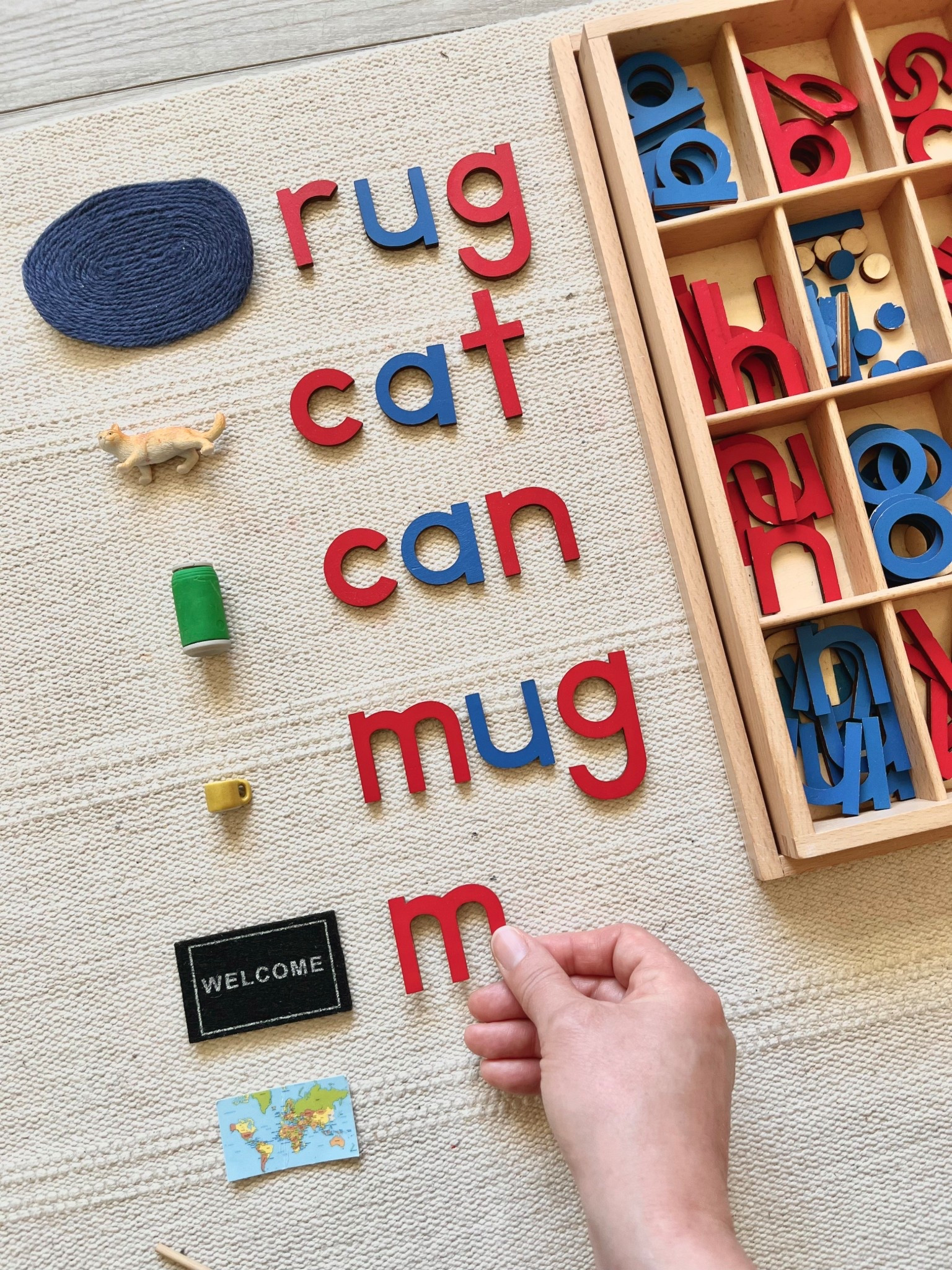 Our Moveable Alphabet.  We’ve had this set for years and use it almost daily. After 5 years it still looks brand new so I definitely recommend this particular set! The language objects are from Montessori Services 🫶🏻

#montessori #montessorihomeschooling #montessorimaterials #montessorilanguagematerials #homeschoolsupplies #schoolsupplies 

#LTKFamily #LTKFindsUnder50 #LTKKids