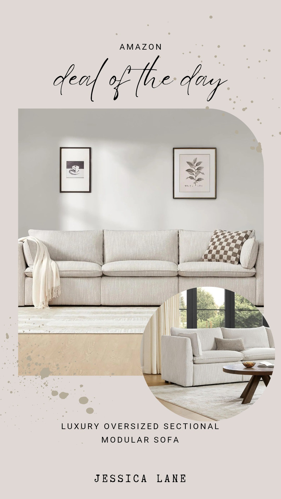 Experience ultimate comfort with this luxury oversized sectional sofa from Chita Home. Its generous proportions and premium upholstery offer a high-end lounge experience that anchors your living space perfectly.#livingroomdecor #luxuryhome #sectional #cozyhome

#LTKSaleAlert #LTKHome