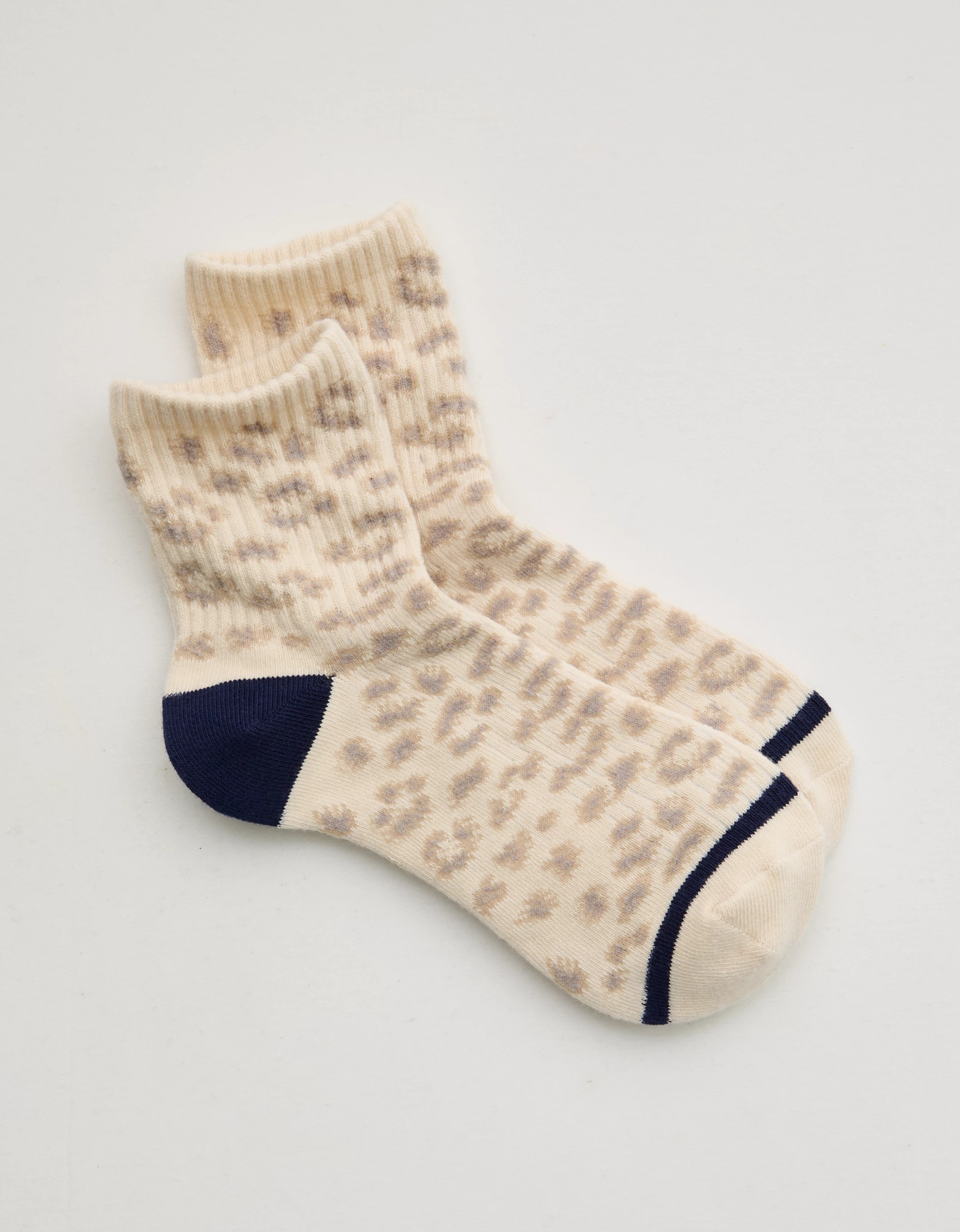 Aerie Ribbed Cotton Quarter Socks | Aerie