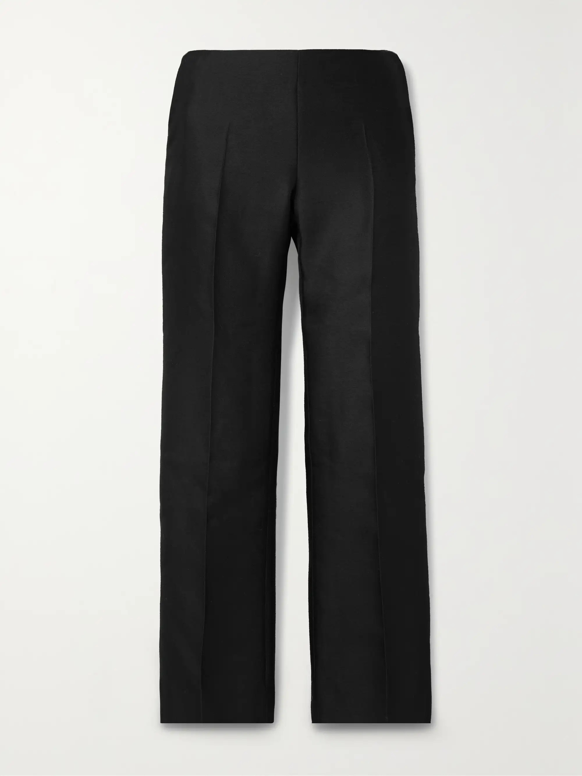 Flame wool and silk-blend straight-leg pants | NET-A-PORTER (UK & EU)