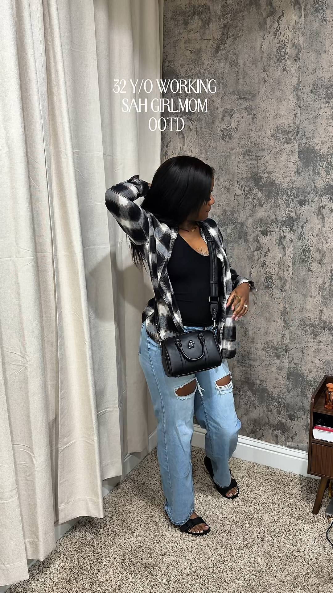 Embracing my mom style 🤭🥰
•
•
Tank - @waydamin 
Jeans - @SHEIN 
Sandals - @target 
Bag - @Glam-Aholic Lifestyle 
Scents - @Dossier Perfume & @fine'ry. 
•
•
#glamaholiclifestyle #momootd #momsoftikok #dillydally #momof1 

#LTKgrwm #LTKootd #LTKmomlife