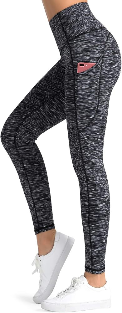 Dragon Fit High Waist Yoga Leggings with 3 Pockets,Tummy Control Workout Running 4 Way Stretch Yo... | Amazon (US)