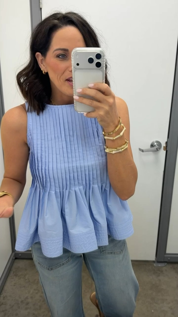 This blue top is so cute for spring 💙 I love the pintuck detail and the flowy fit—it’s flattering and easy to style with jeans, white denim, or shorts for an effortless everyday outfit.

#ltkstyle #ltkfinds #springtops #peplumtop #springfashion #everydayoutfit #casualstyle #outfitideas #oldnavystyle #ltkfashion

#LTKPetite #LTKmomlife #LTKOver40