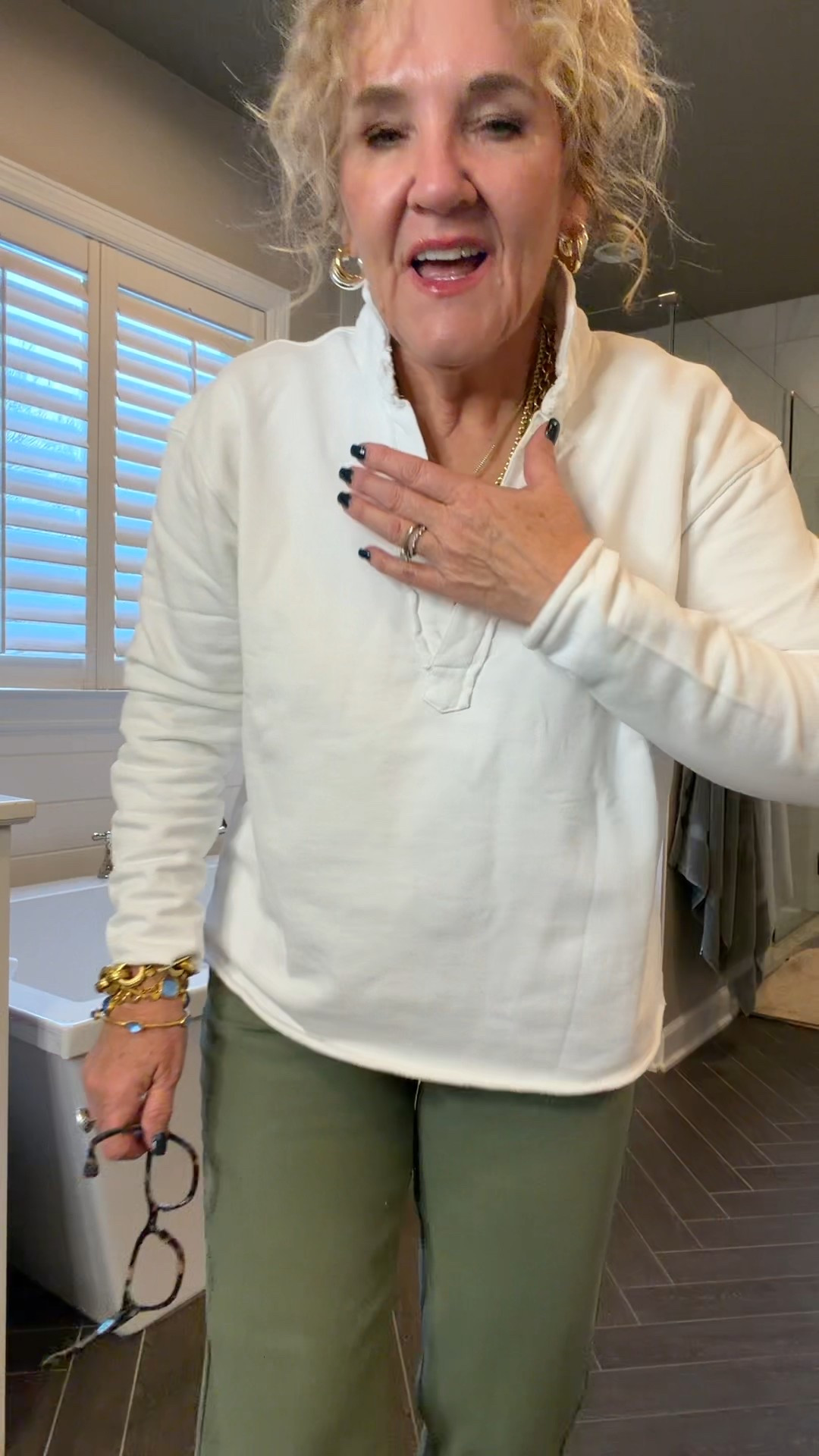 @quince outfit. 
True to size. Wearing a medium & size 8 
White is home already. Get the black! 
35% off Allie & Bess code NANETTE35

Great for travel. Great for everyday  

#LTKTravel #LTKFindsUnder50 #LTKOver40