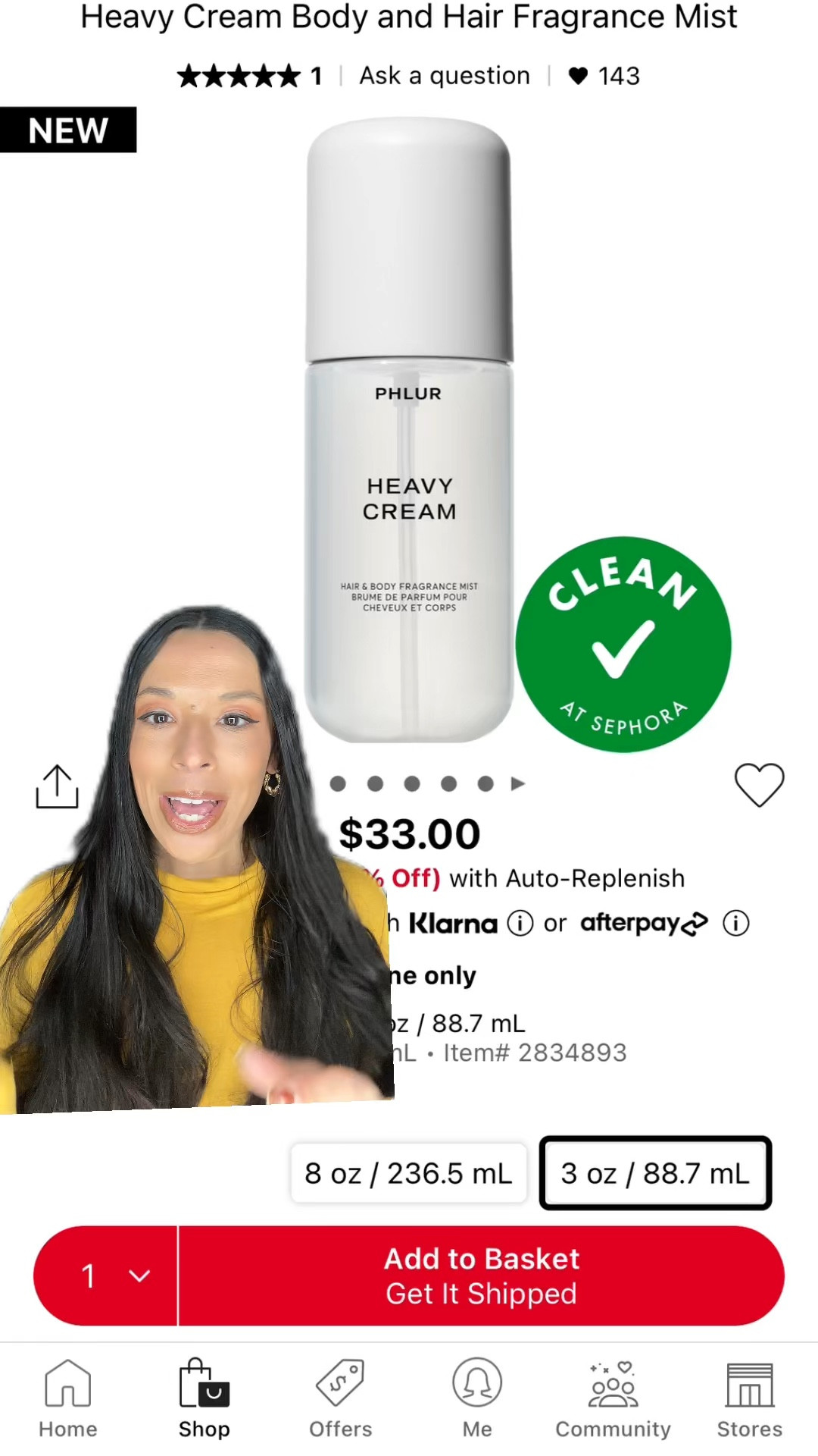 Phlur Heavy cream fragrance mist is available at Sephora Canada now. This has notes of whipped and coconut cream, jasmine and vanilla. This is on my list!

#LTKBeauty