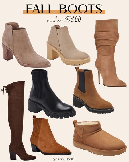 Fall boots under $200! 

#LTKSeasonal #LTKshoecrush #LTKstyletip