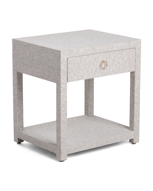 Textured Fabric Nightstand | TJ Maxx