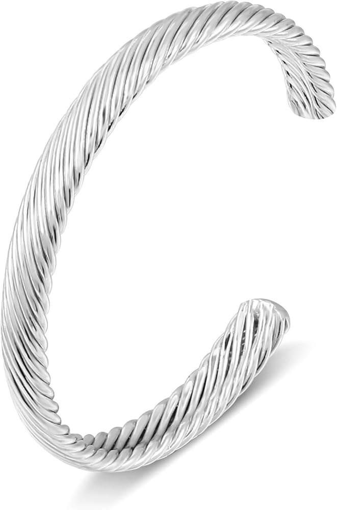 Elegance 11 designs Gold Cuff Bracelet for Women Chunky Adjustable Open Bracelet Wide Bracelets B... | Amazon (US)