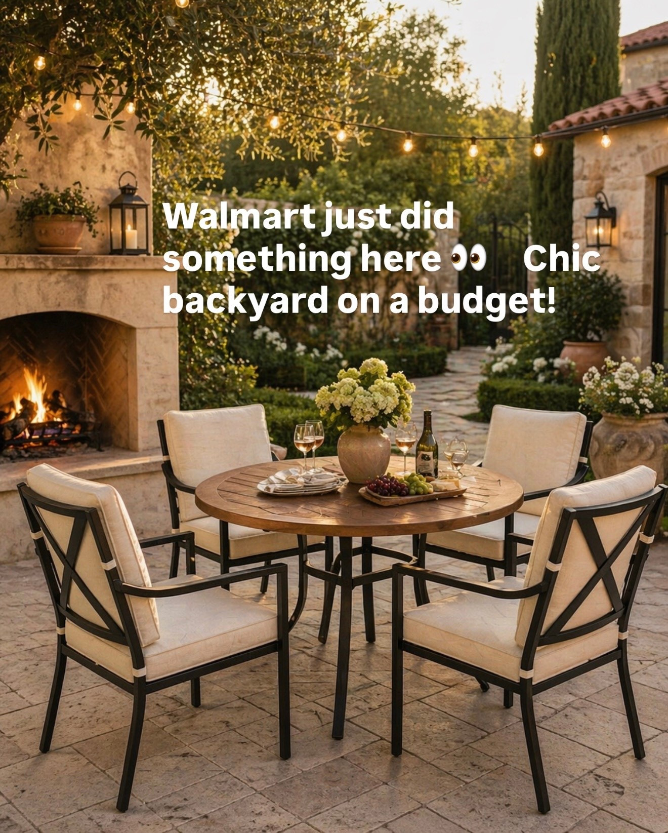 Chic backyard on a budget from WALMART 🤯👏🏼 

#LTKSaleAlert #LTKU #LTKHome