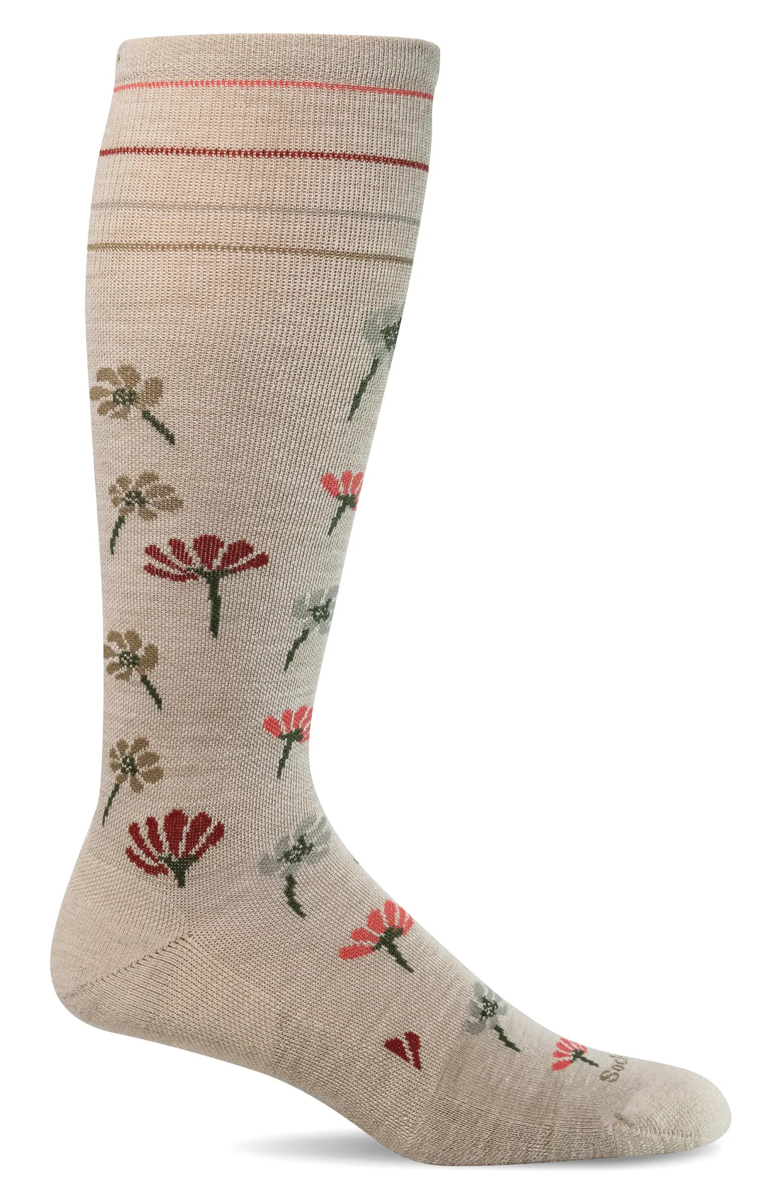 Field Flower Compression Socks | Nordstrom
