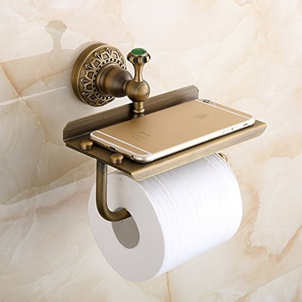 Beelee Bathroom Tissue Holder/toilet Paper Holder Solid Brass Wall-mounted Toilet Roll Holder, To... | Amazon (US)