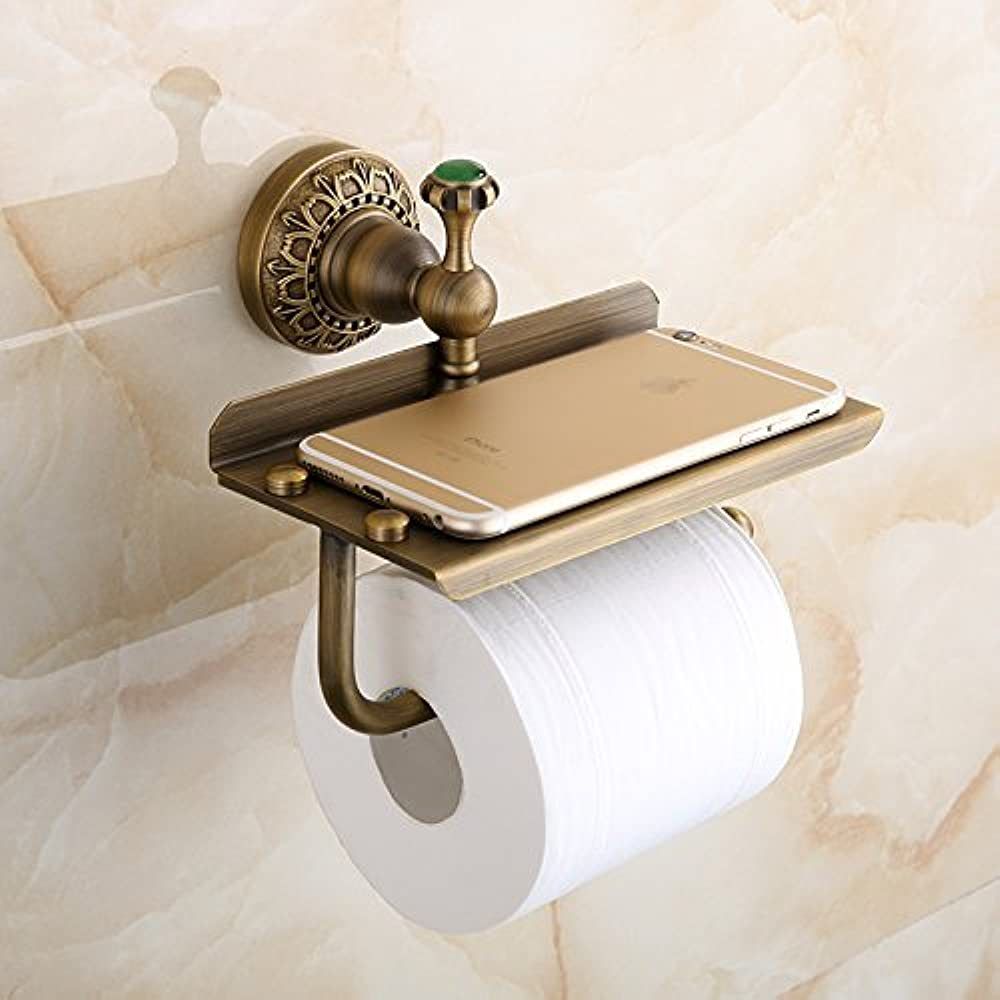 Beelee Bathroom Tissue Holder/toilet Paper Holder Solid Brass Wall-mounted Toilet Roll Holder, To... | Amazon (US)