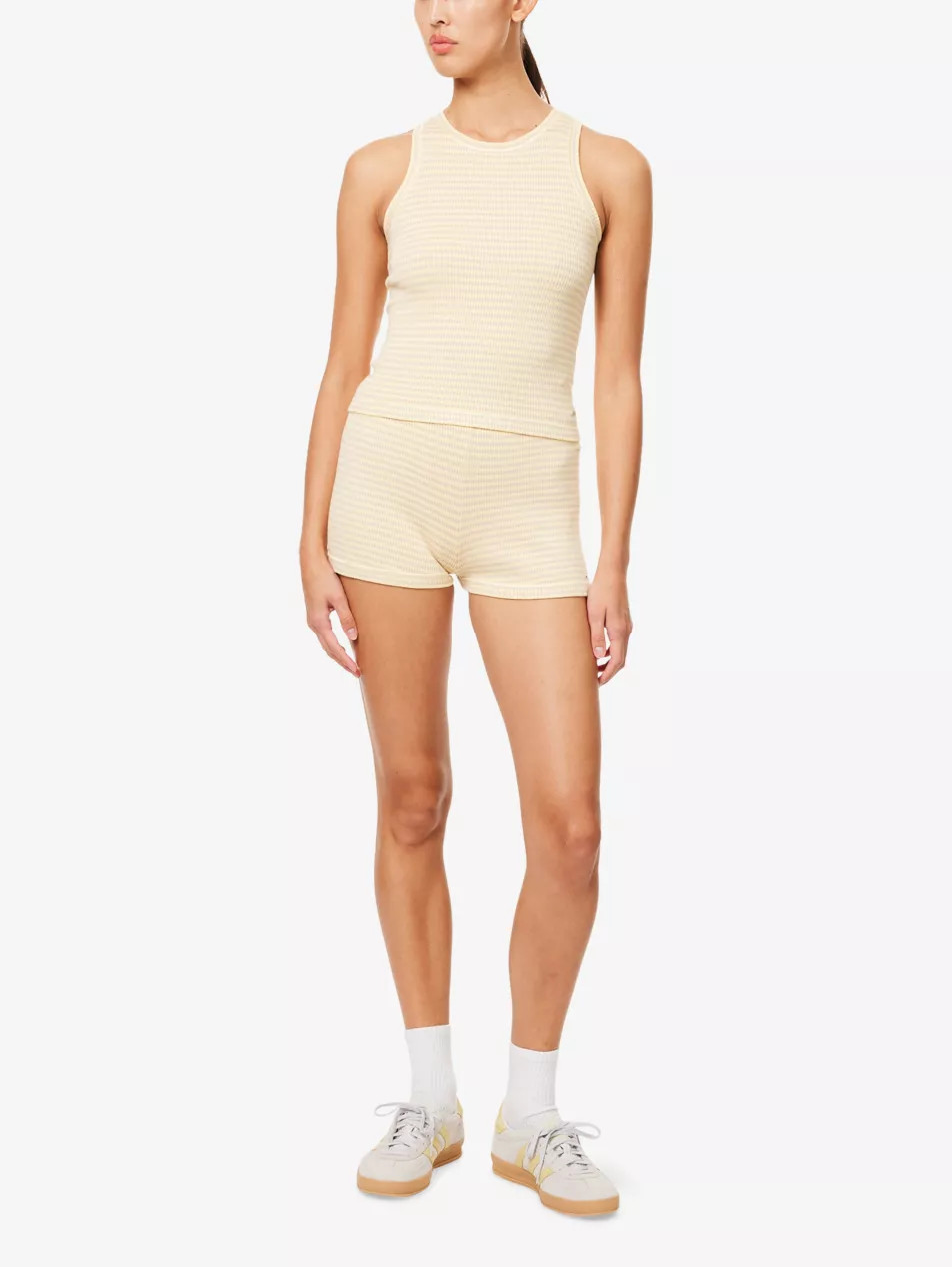 Stripe-Print Ribbed-Knit Top | Selfridges