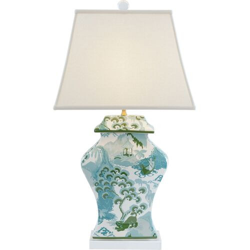 Madcap Cottage Canton Celadon Table Lamp, Blue | One Kings Lane