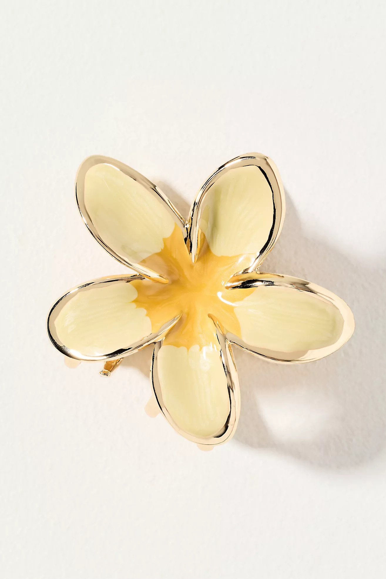 Metal Flower Hair Claw Clip | Anthropologie (US)
