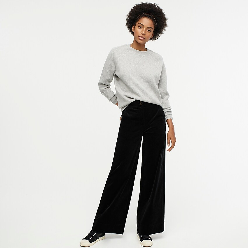 Crewneck merino wool boyfriend sweatshirt | J. Crew US