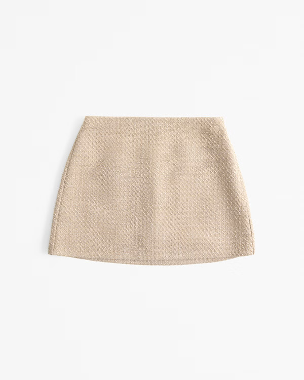 The A&F Scarlett Tweed Mini Skort | Abercrombie & Fitch (UK)