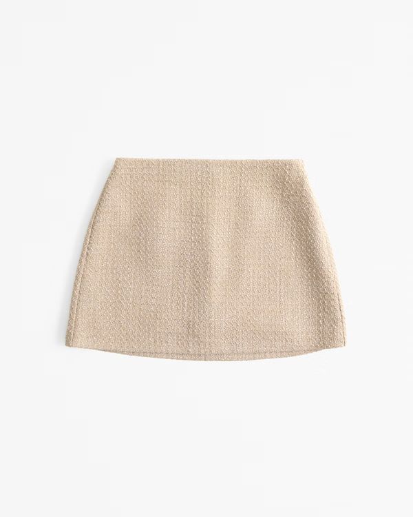 Women's The A&F Scarlett Tweed Mini Skort | Women's New Arrivals | Abercrombie.com | Abercrombie & Fitch (US)