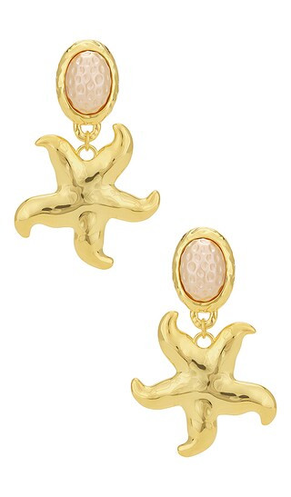 Mermaid Dreams Earrings in Gold | Revolve Clothing (Global)