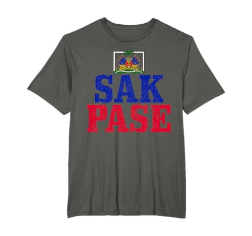 Haiti Flag Haitian Pride Vintage Haiti T-Shirt | Amazon (US)