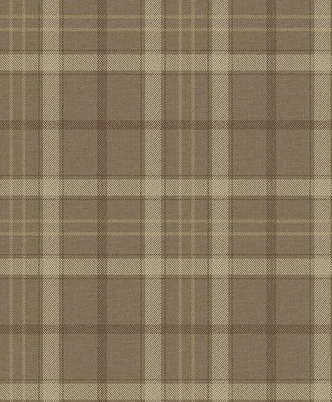 NextWall Tailor Plaid Peel and Stick Wallpaper (Cafe Latte) | Amazon (US)