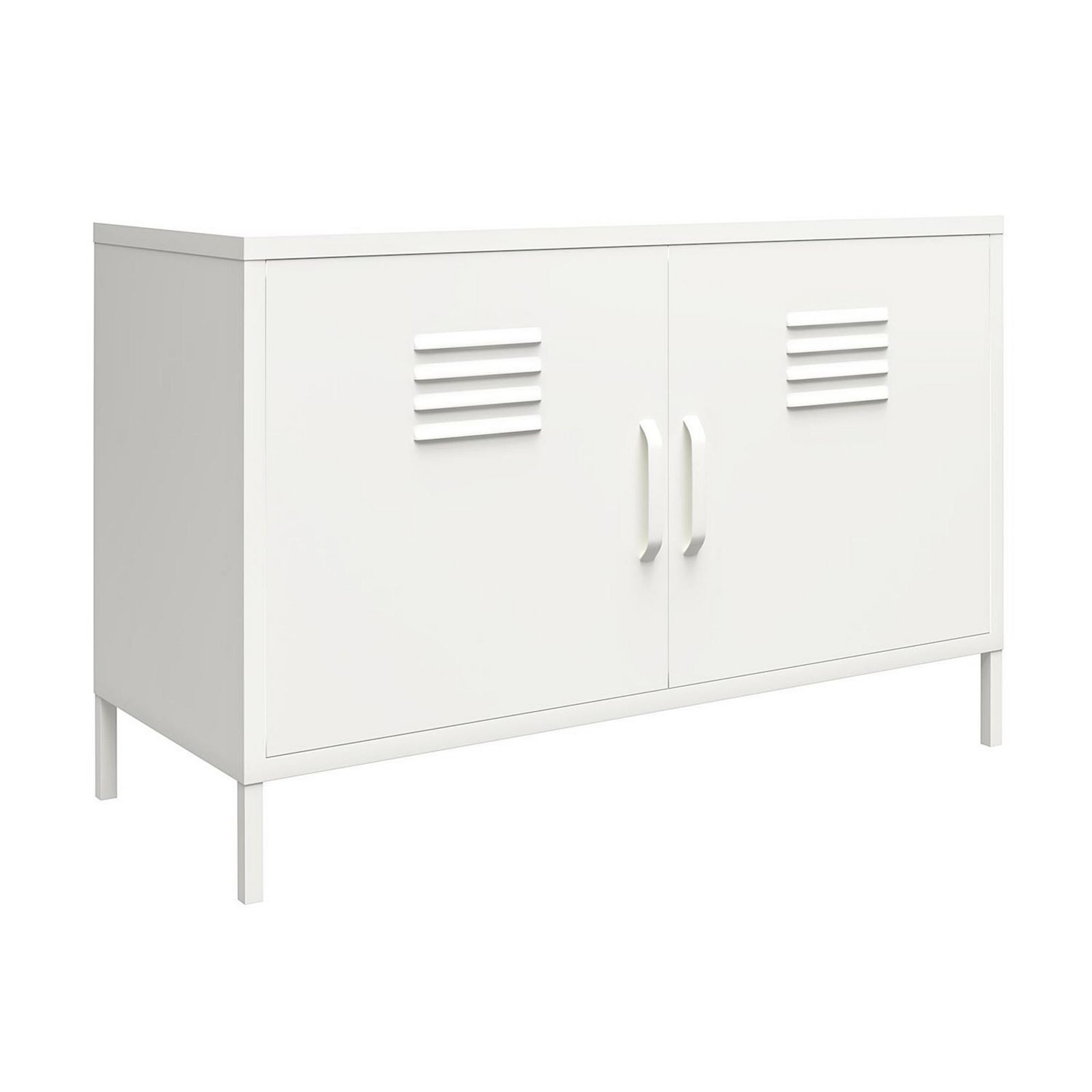 SystemBuild Bonanza 2-Door Long Locker Accent Cabinet Floor Decor, White | Kohl's