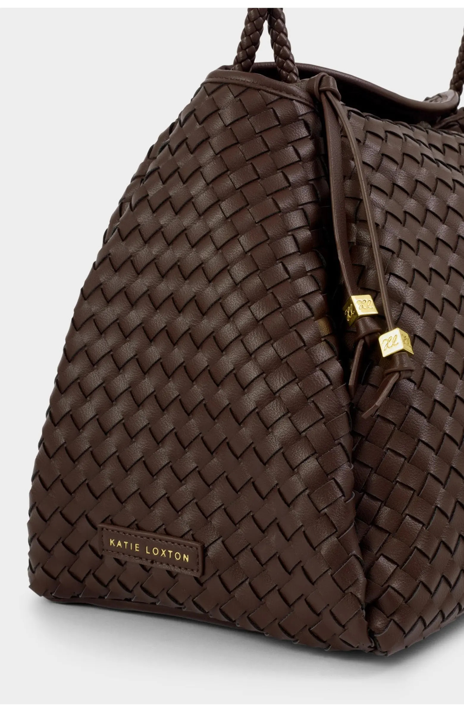 Nova Hand Woven Large Shoulder Bag in Chocolate | Nordstrom