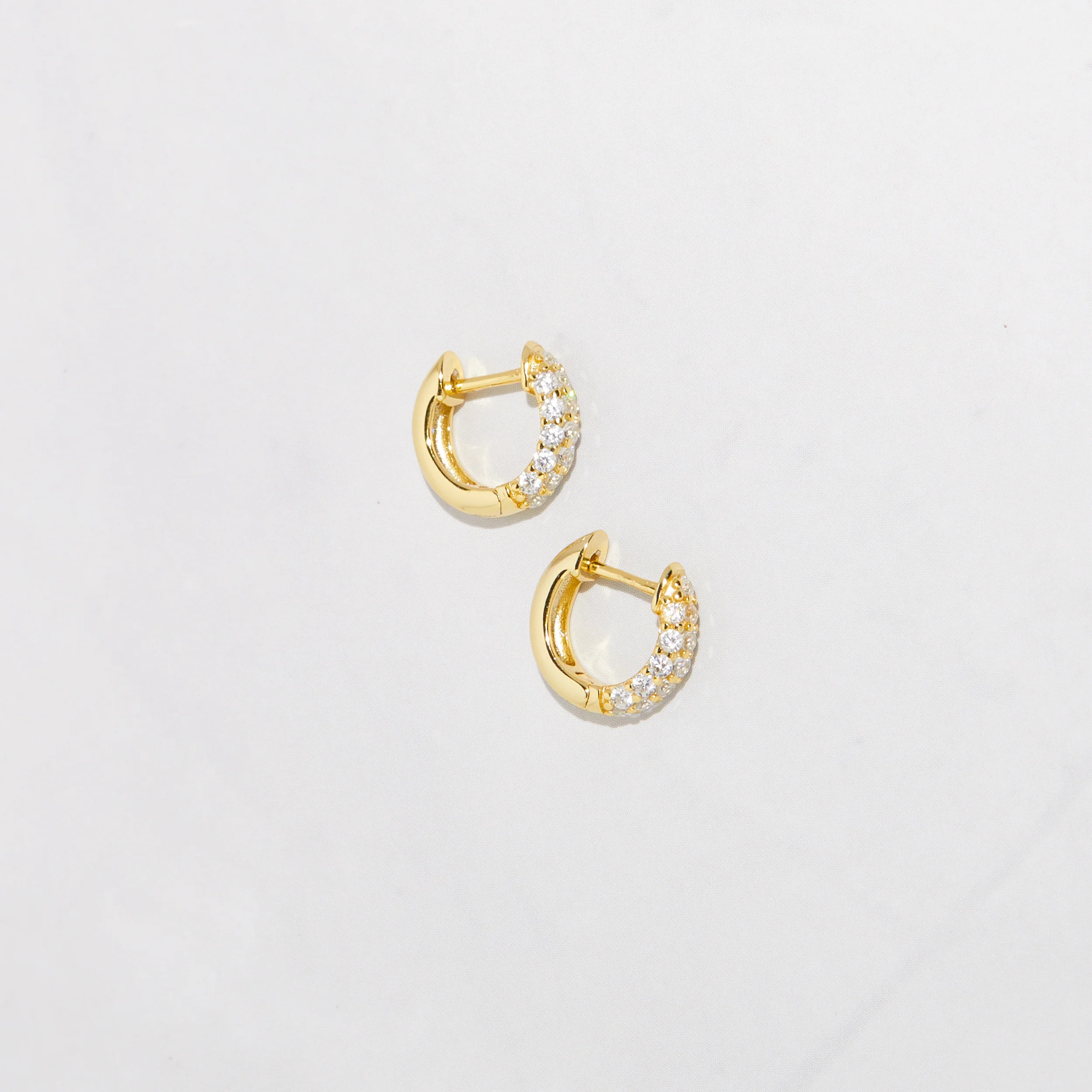 Chunky Pavé Huggies | Sami Jewels