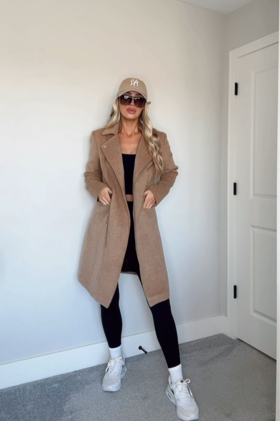 Mom OOTD 🤎 wearing a size M in the coat & a size S in the top and leggings

#LTKFindsUnder50 #LTKStyleTip #LTKFindsUnder100