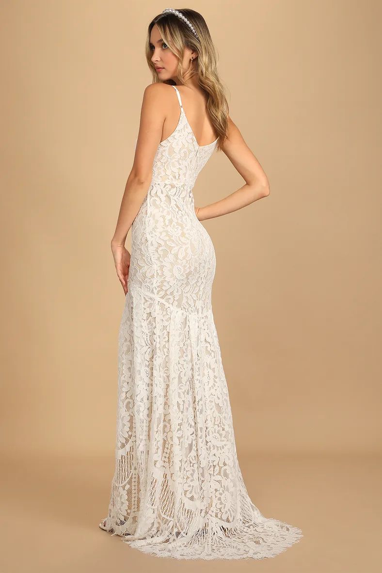 Flynn White Lace Maxi Dress | Lulus (US)