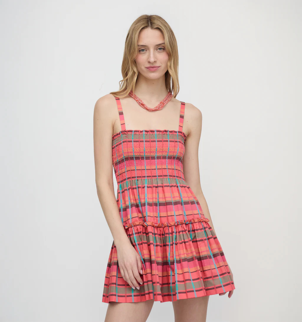 The Seraphina Mini Nap Dress - Sunset Gingham | Hill House Home US