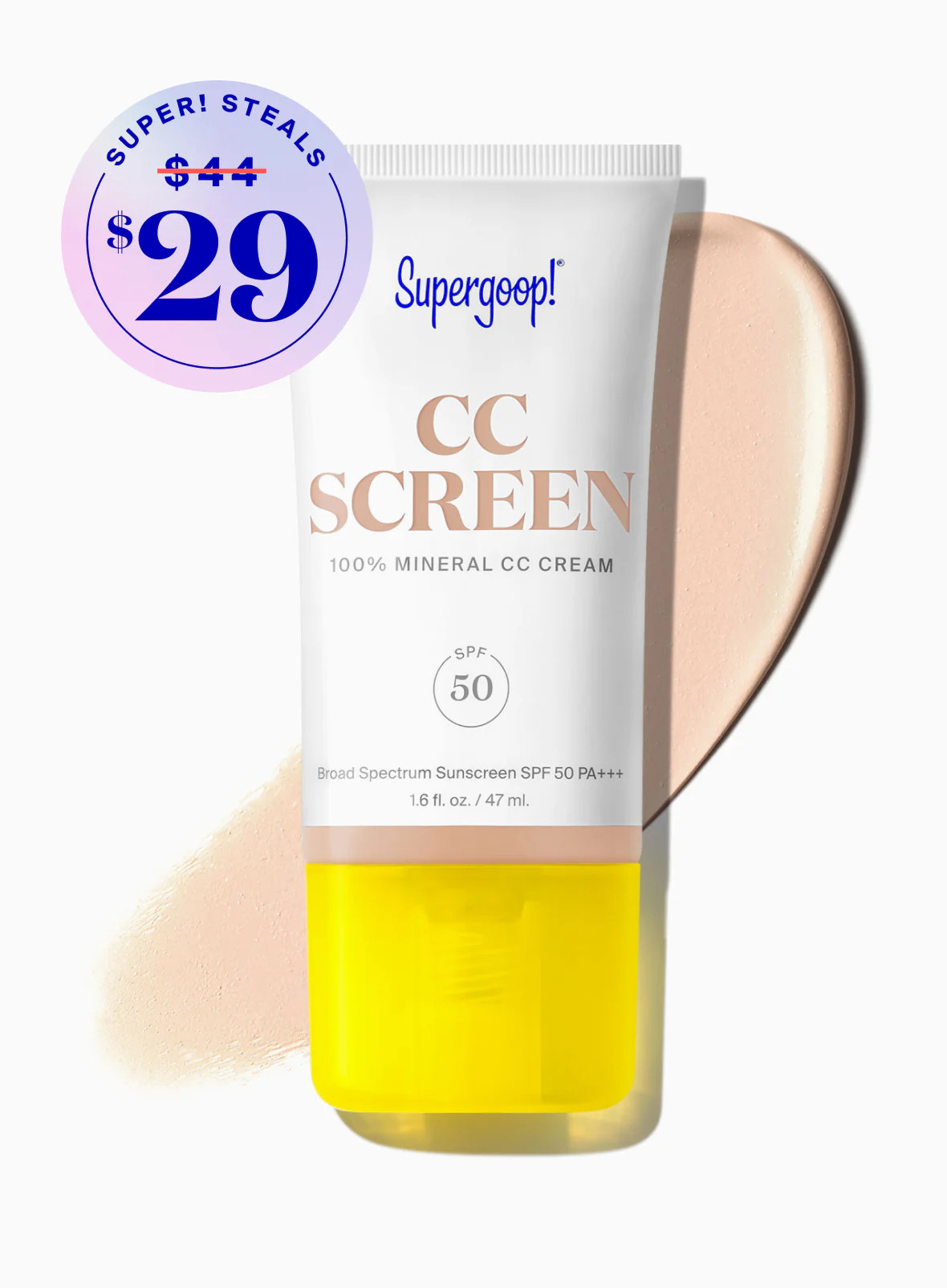 CC Screen 100% Mineral CC Cream SPF 50 | Supergoop
