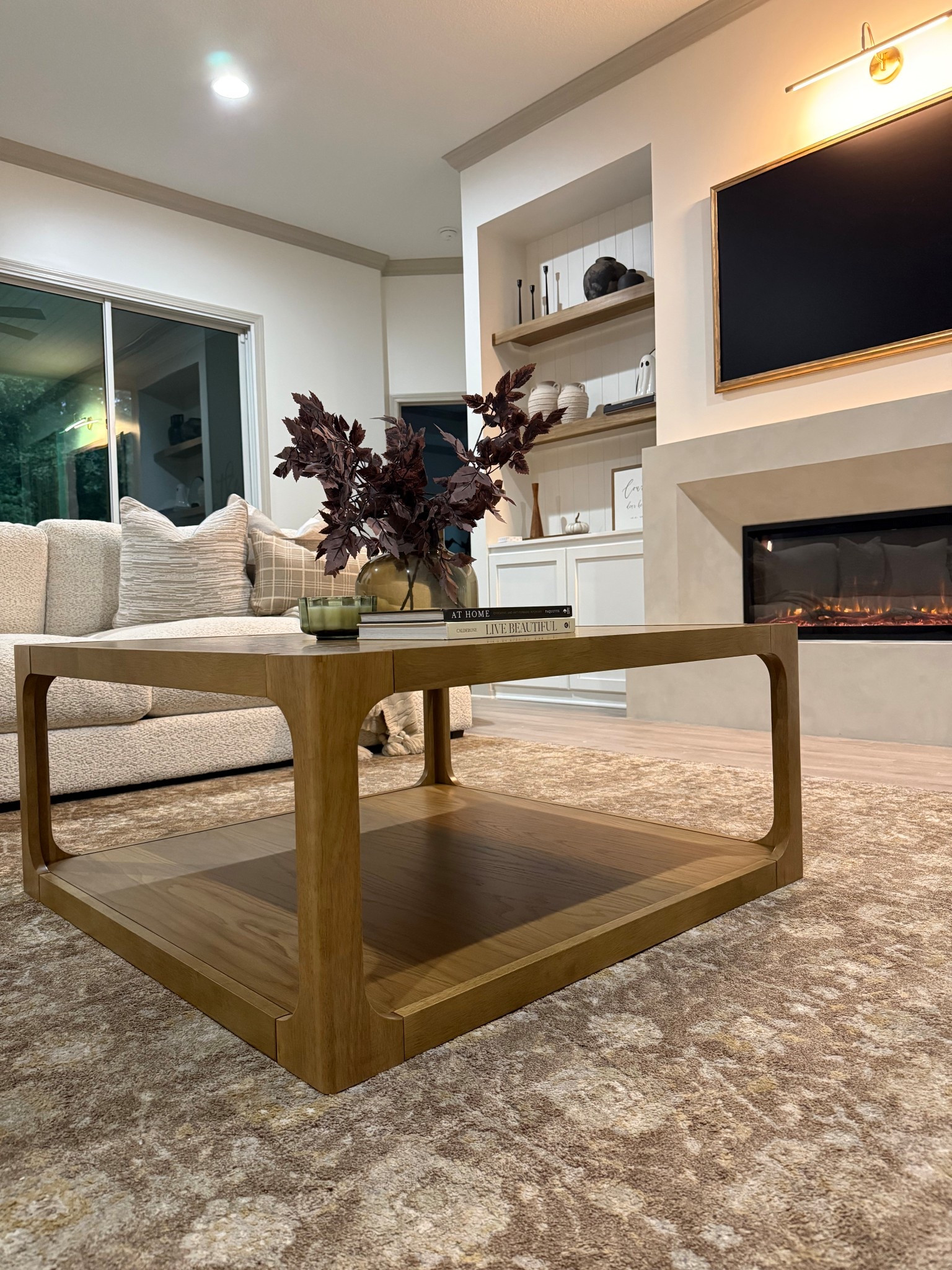 Budget friendly coffee table! Square coffee table. 40”x40” and the perfect wood tone table

#LTKHome #LTKSaleAlert