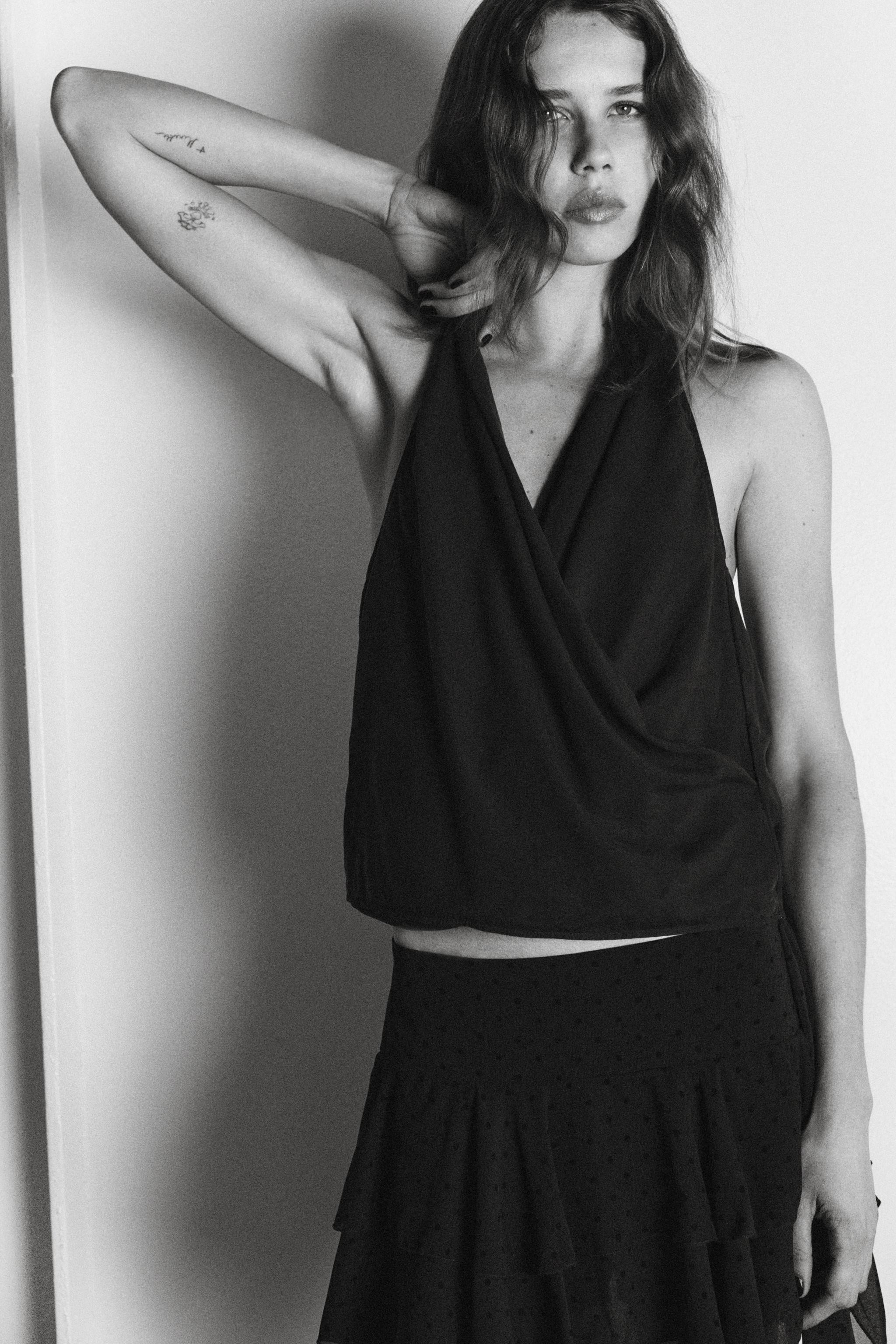 DRAPED HALTER TOP | Zara UK