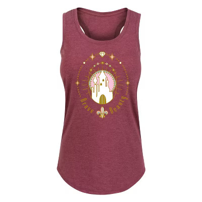 Women's Disney Princess Brave Beauty Graphic Racerback Tank - Heather Burgundy - 1X | Target
