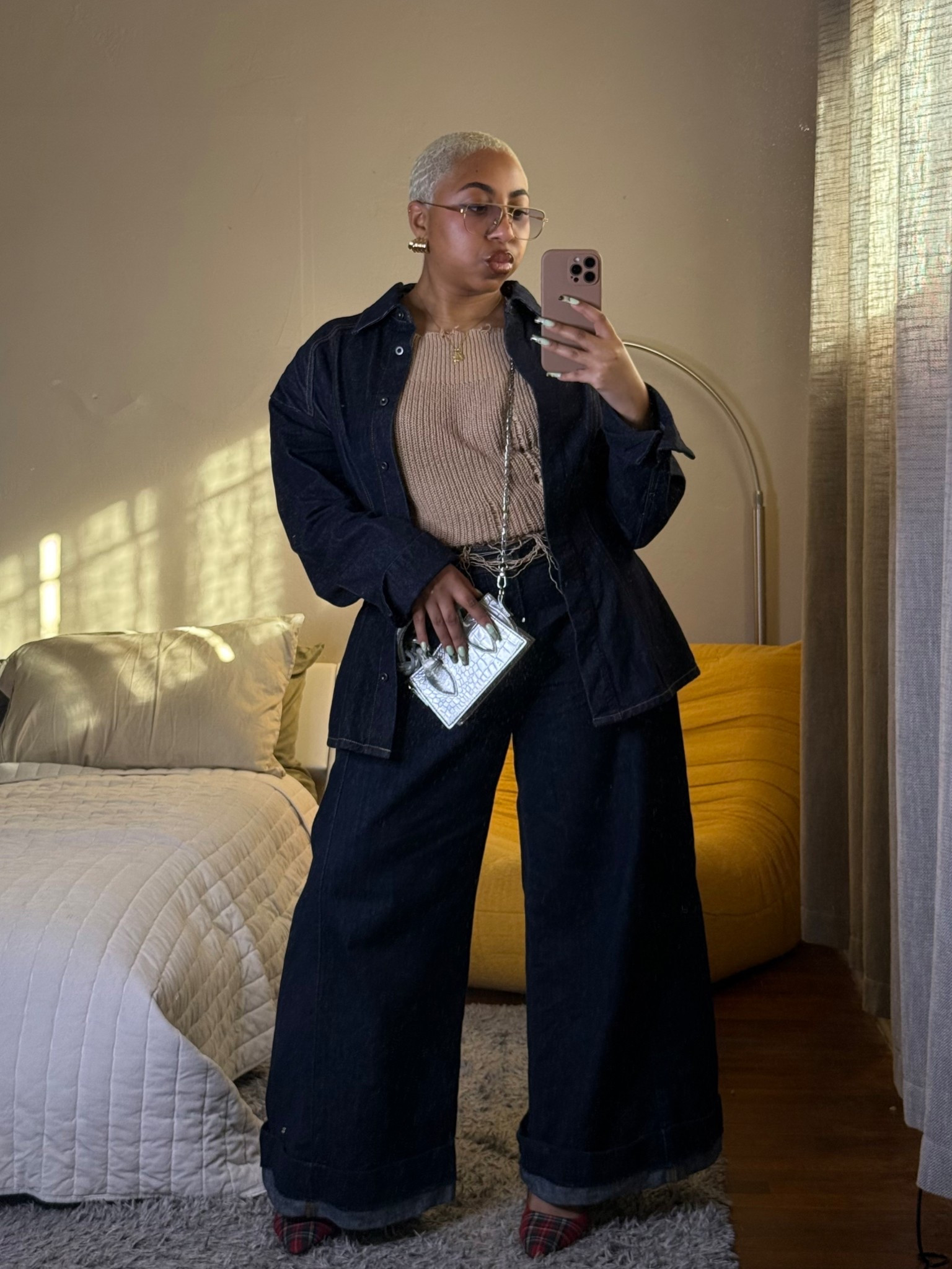 Casual with a dash of chic as always. This dark denim really has my heart these days 💙

Height: 5’ 1”
Weight: 145

Denim top: XL
Jeans: US 10

#LTKootd #LTKMidsize