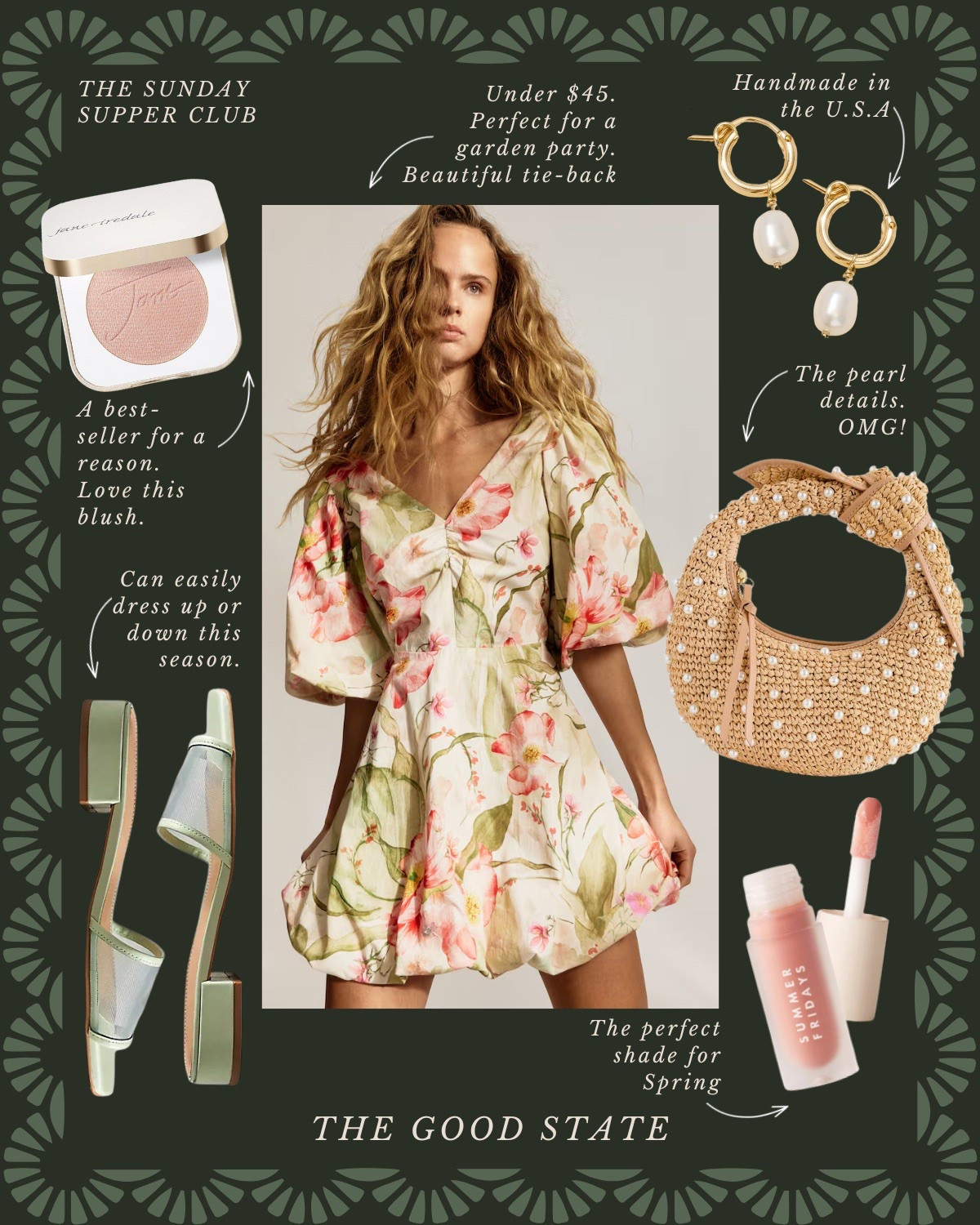 The Sunday Supper Club👒 To the ladies who find beauty in the fragrance of fresh basil, the crunch of homemade bread and the vibrant colors of ingredients spread across the counter. To the ones who romanticize every chop on the cutting board and every dance of the sunlight through their kitchen window. For those who come alive the longer they linger around a candle-lit table with loved ones. For the ladies who are looking for a reason to set a pretty table filled with flowers and for those who are looking forward to *finallllly* wear their new Spring dress. This collection is for you🤍

The good state, Lauren England, dinner party, hosting, under $50, Anthro, Anthropologie, dolce vita, spring fashion, spring ootd, maxi dress, Abercrombie and Fitch, wedding guest dress, empire waist dress, white dress. J crew, j crew factory, pretty, spring fashion, vacation outfit, ootd, sandals, tuckernuck, Easter outfit, kitchen, entertaining, home decor, Amazon home, Amazon finds, stripe dress, masters outfit, green dress, blue dress, McGee and co, shea McGee, quince, Martha Stewart, 

#LTKSaleAlert #LTKStyleTip #LTKHome