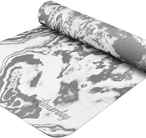 AIMERDAY Non Slip Yoga Mat Eco Friendly TPE Exercise Mat Premium Print 1/4 Inch Thick High Densit... | Amazon (US)